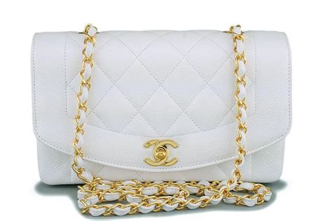 chanel diana small white|Chanel Diana Bag. Complete Guide (sizes, materials, prices.